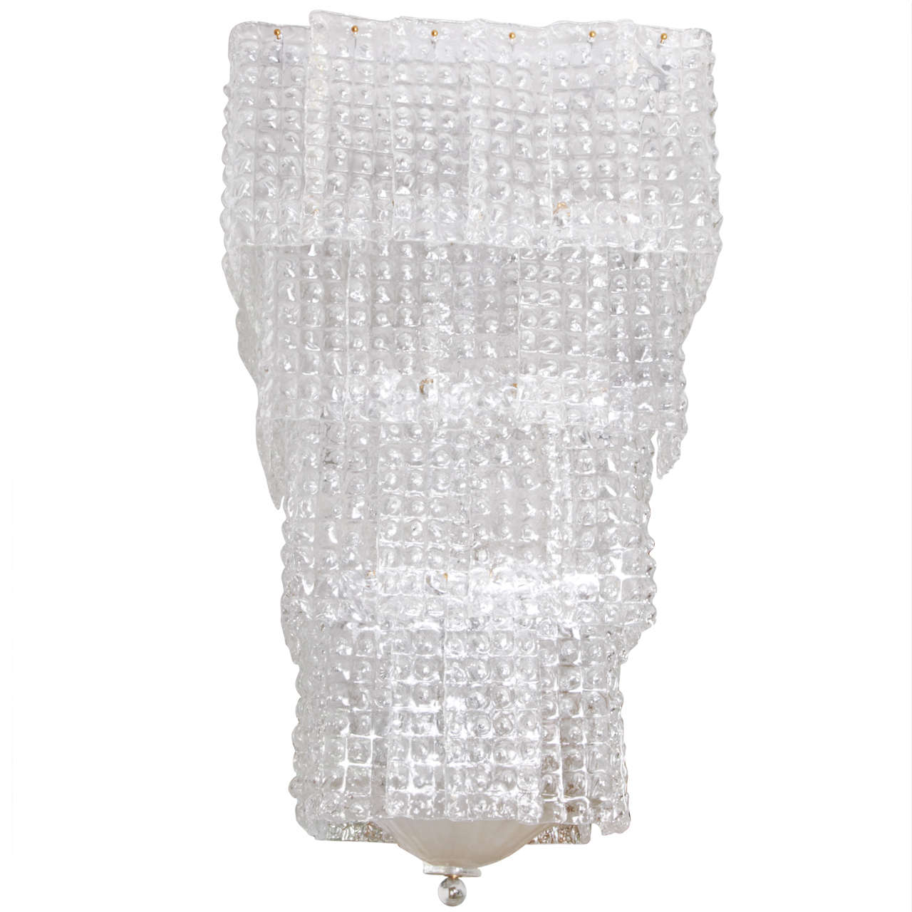 Chandelier in Murano Glass, Square Form