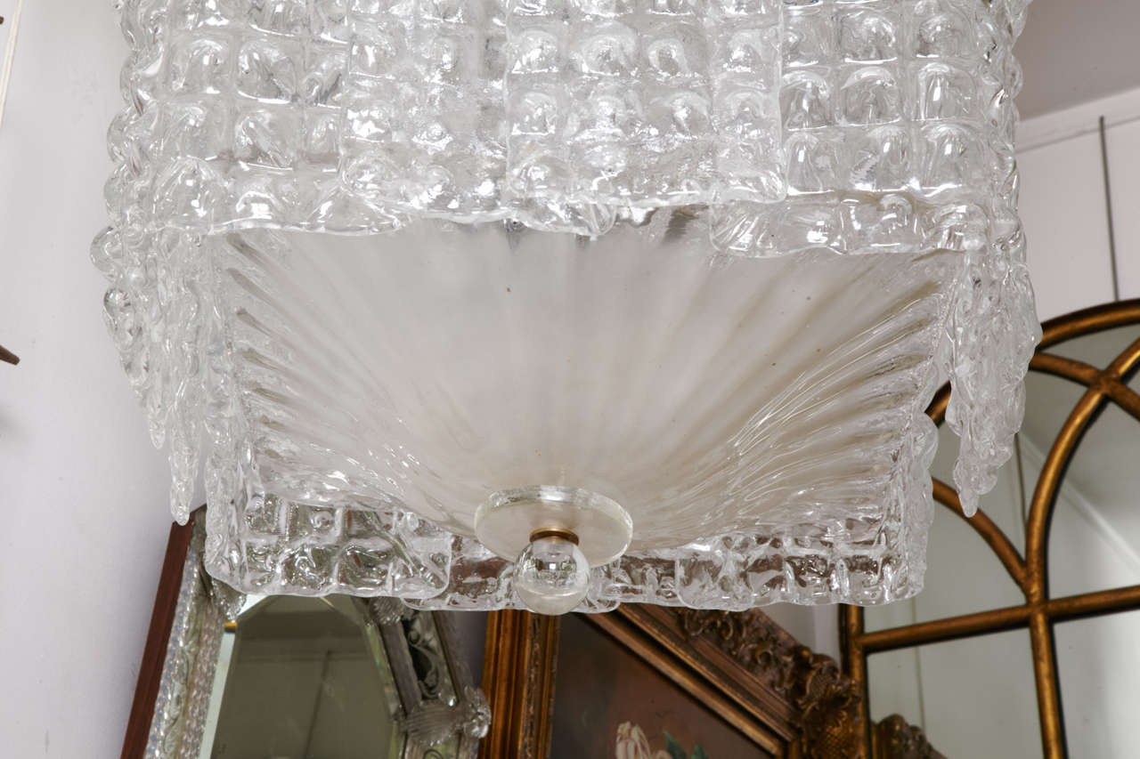 Italian Chandelier in Murano Glass, Square Form For Sale