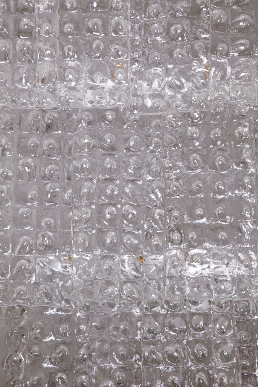 Kronleuchter aus Muranoglas, quadratische Form im Angebot 2