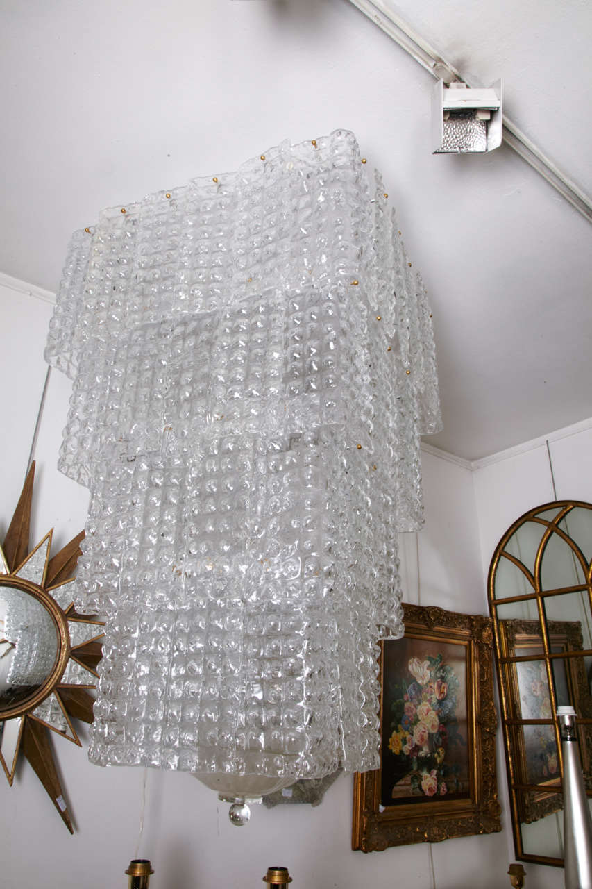 Chandelier in Murano Glass, Square Form For Sale 2