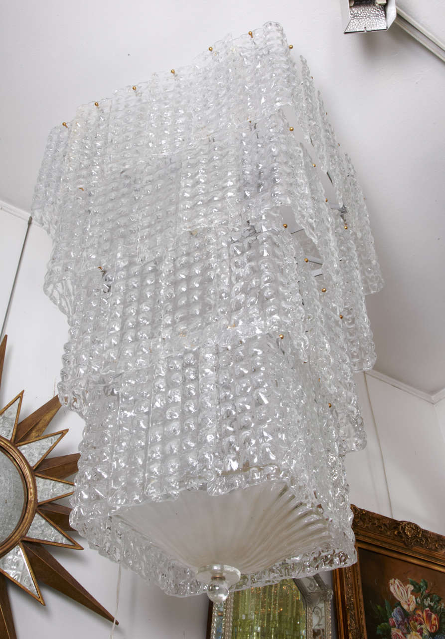 Chandelier in Murano Glass, Square Form For Sale 3