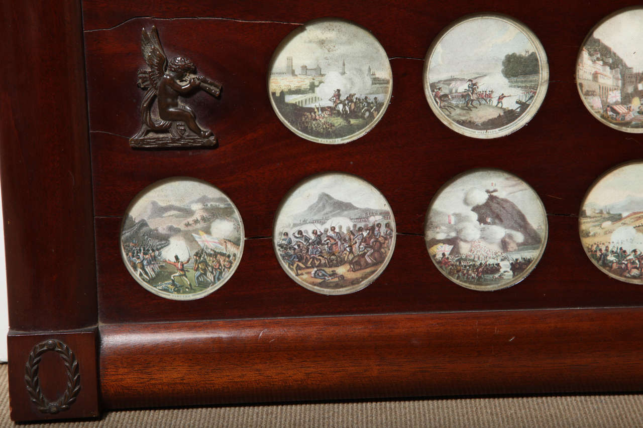 Mahogany 19th Century Views of French Battles For Sale