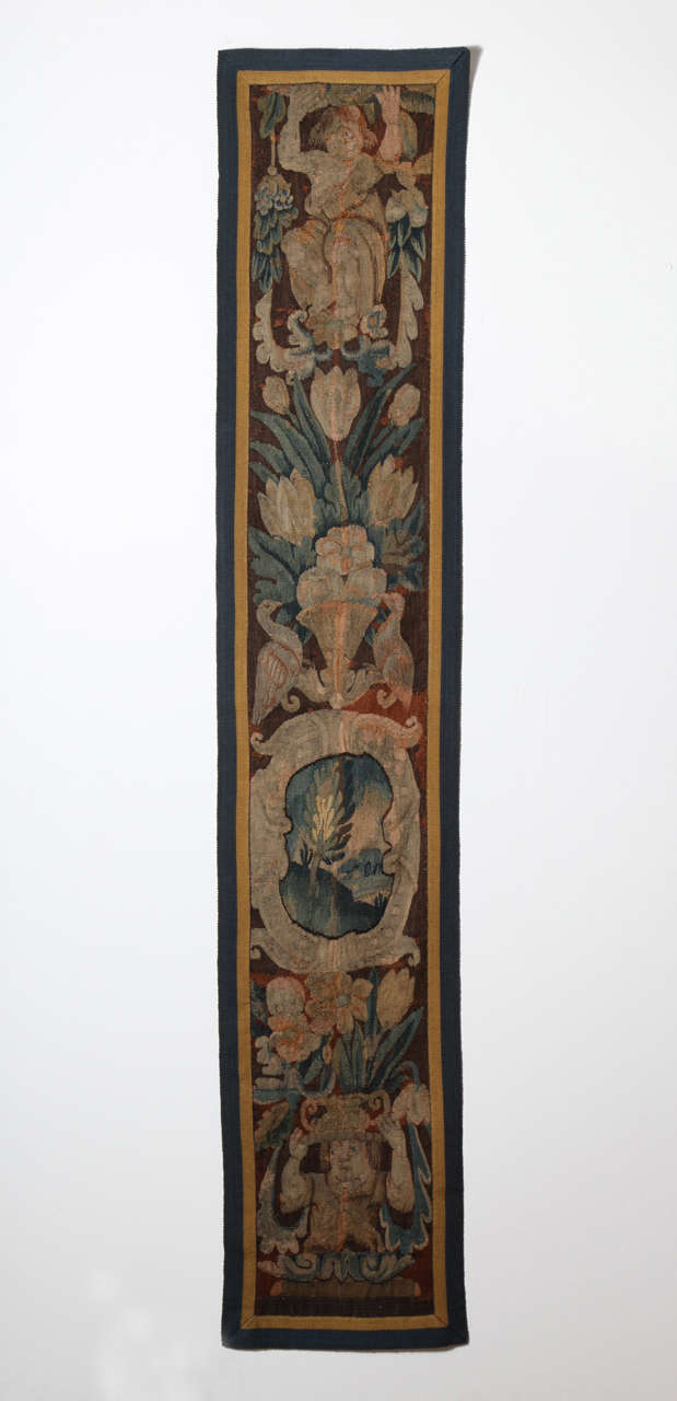 Unknown 19th Century Continental, Tapestry Fragment For Sale