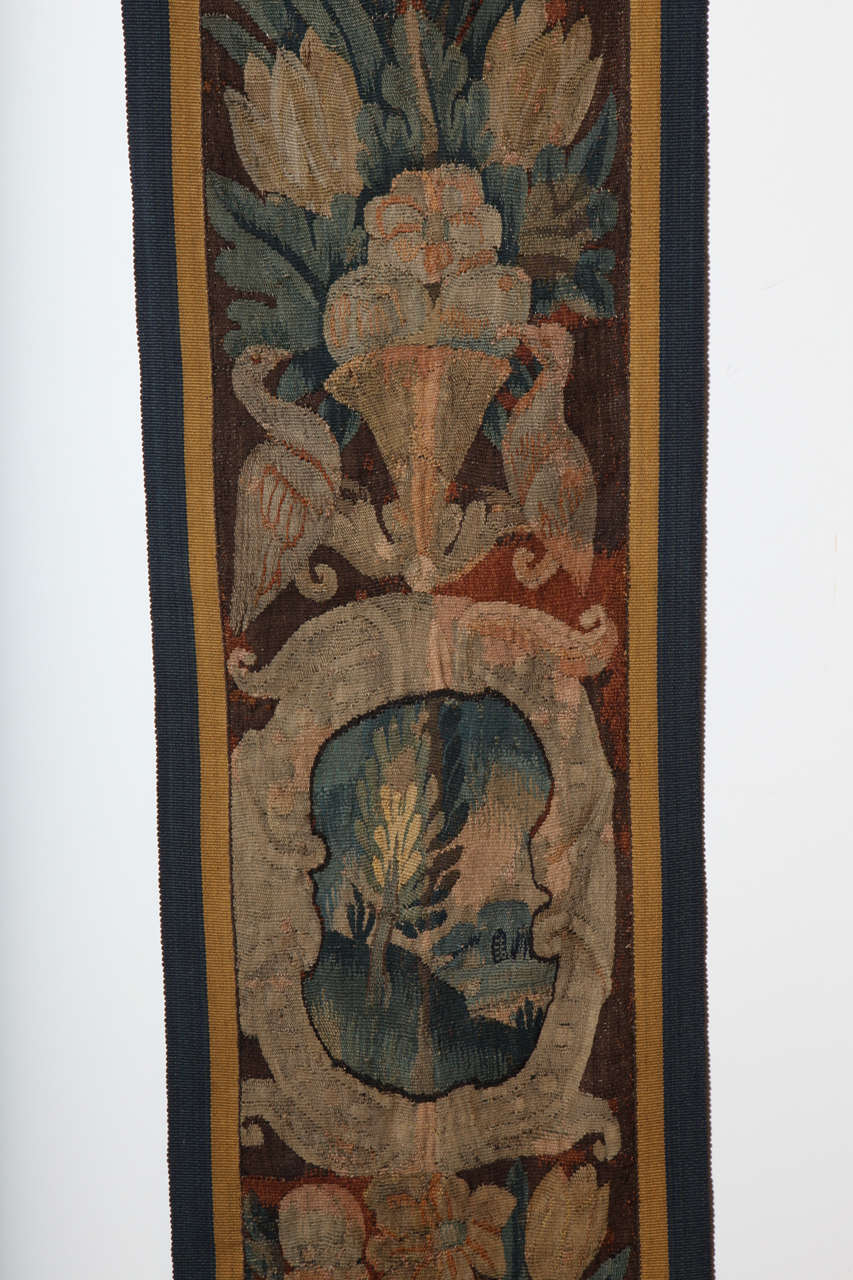 19th Century Continental, Tapestry Fragment In Good Condition For Sale In New York, NY