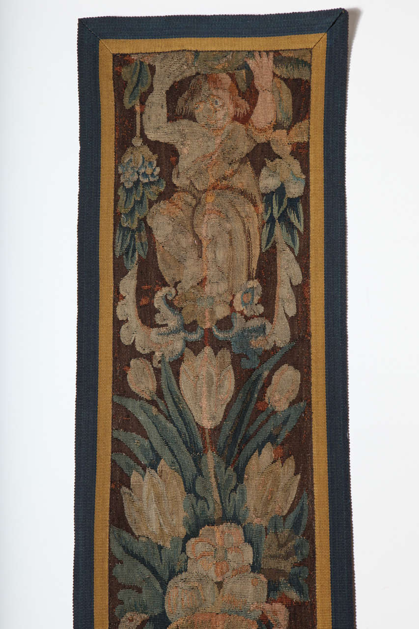 19th Century Continental, Tapestry Fragment For Sale 1