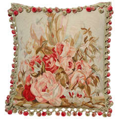 French, Aubusson Style Cushion