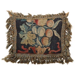 18th Century Brussels Tapestry Fragment Cushion