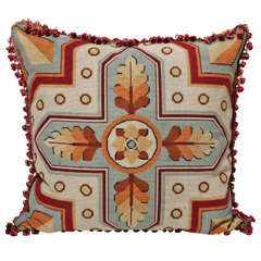 19th Century Needlepoint Made into a Cushion