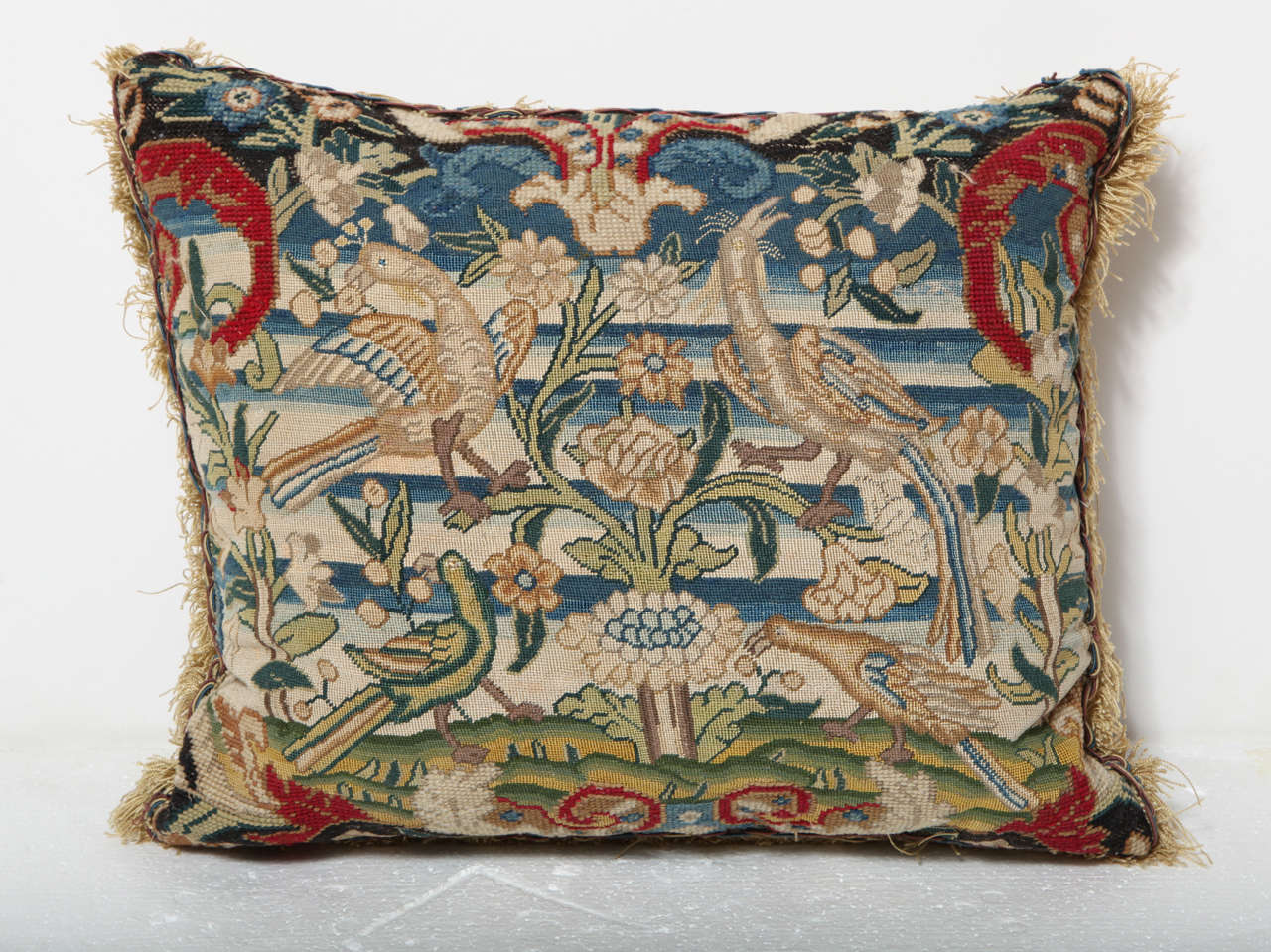 18th Century Tapestry Fragment Made into a Cushion