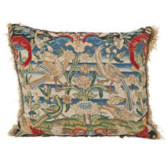 18th Century Tapestry Fragment Made into a Cushion