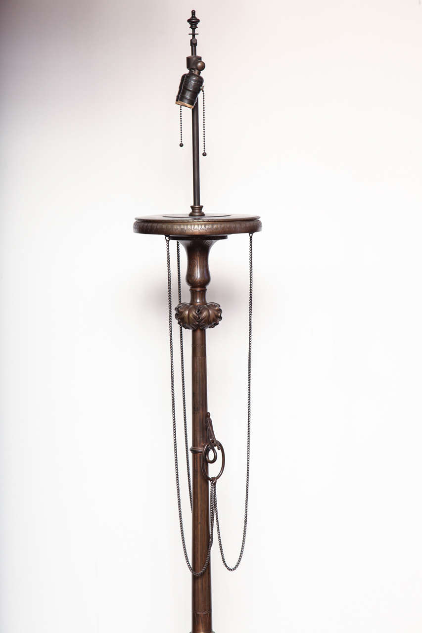 French Napoleon III Neo-Classical Bronze Lamp For Sale