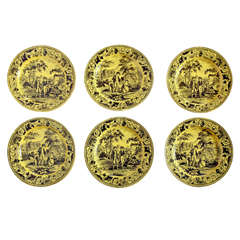 Set of Six 19th Century French Creil Plates 2