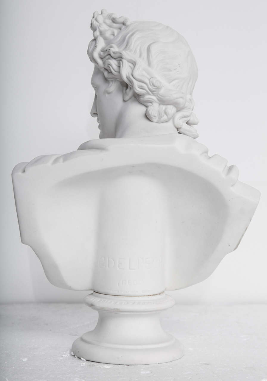 19th Century Art Union of London Bust of Apollo In Good Condition For Sale In New York, NY