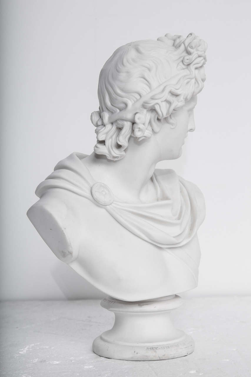 19th Century Art Union of London Bust of Apollo For Sale 2