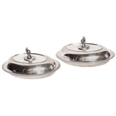 Pair of Early 19th Century George III Silver Dishes 6