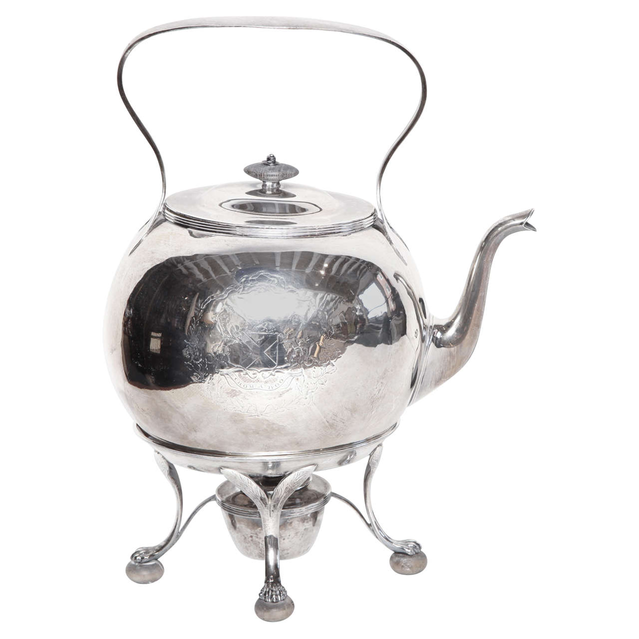 Early 19th Century George III Hot Water Kettle For Sale