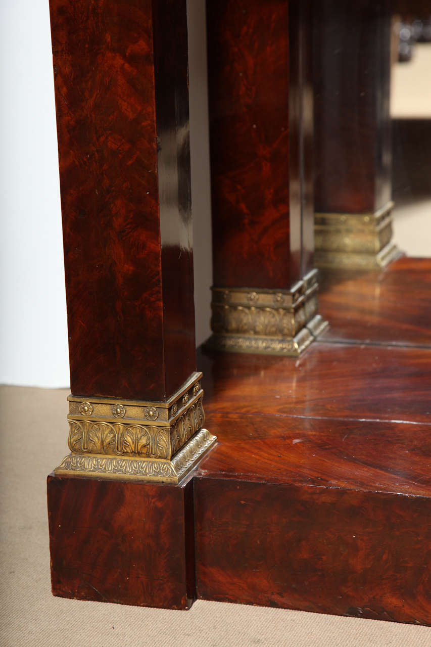 Early 19th Century French Empire Neo-Classical, Mahogany Console 1