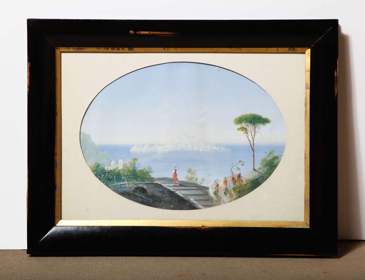 Italian Late 19th Century Gouache For Sale