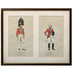 19th Century Coloured Print in a Hogarth Frame 11