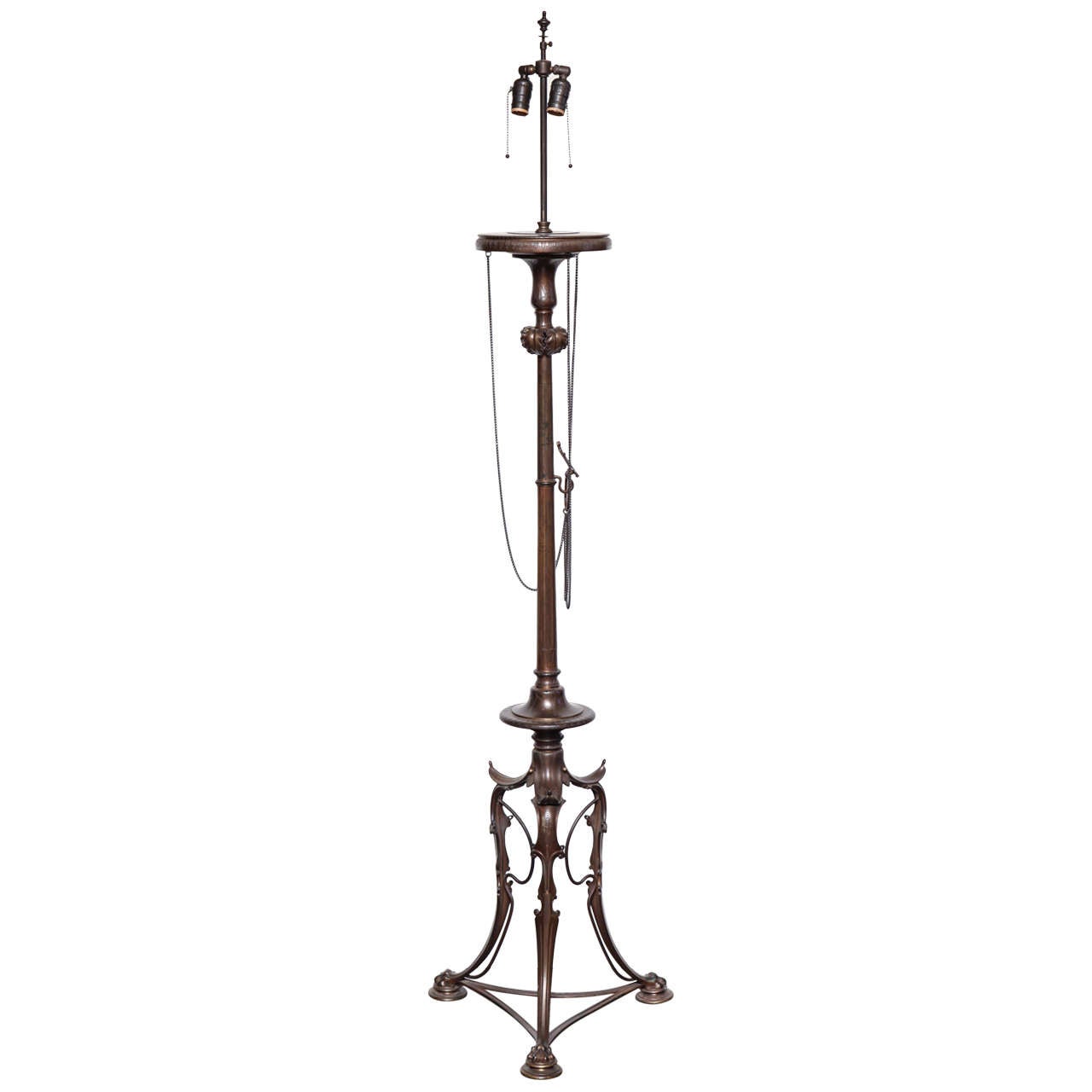 Napoleon III NeoClassical Bronze Lamp For Sale at 1stDibs