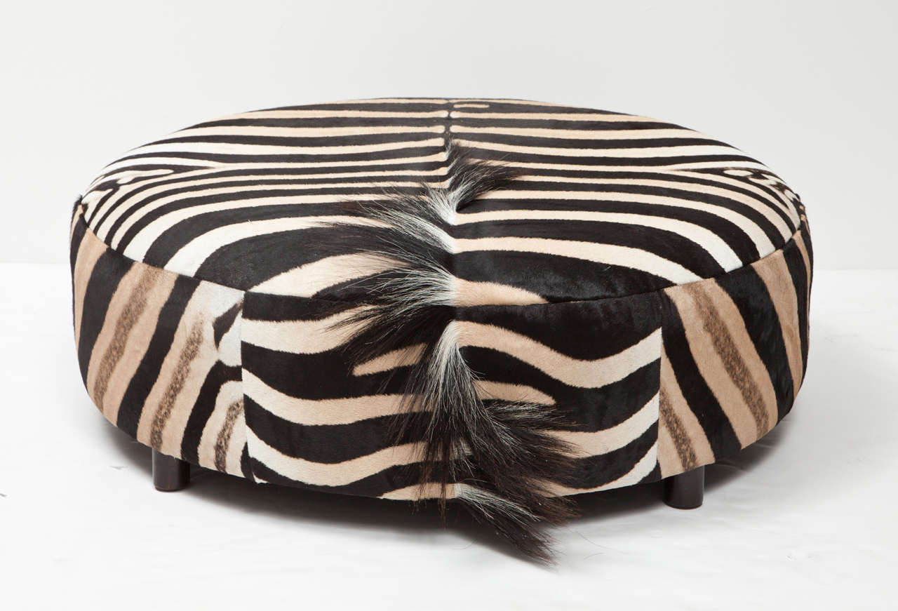 Zebra Ottoman