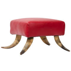 Small Stool with Horn Legs