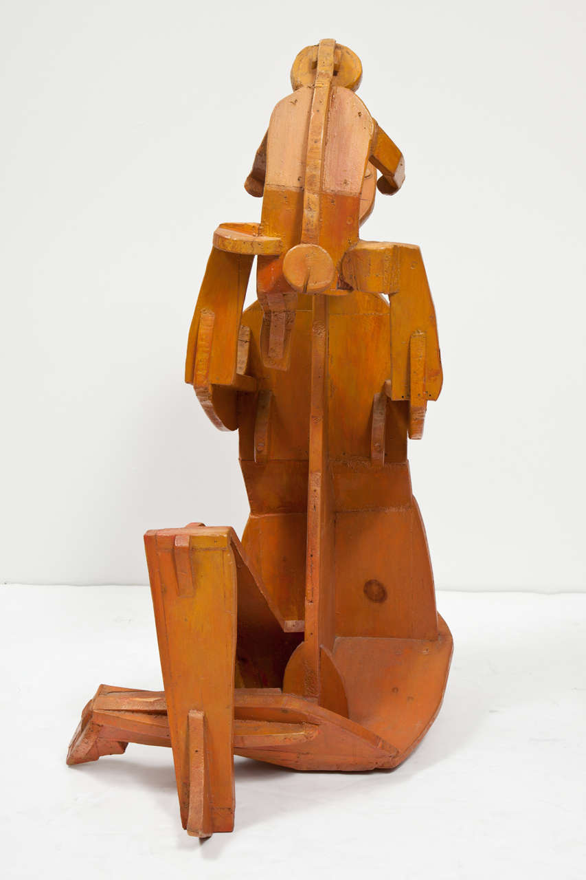 Artisanat Sculpture de mère et d'enfant