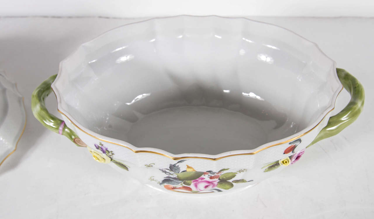 Exquisite and Fine Porcelain Tureen by Herend 1