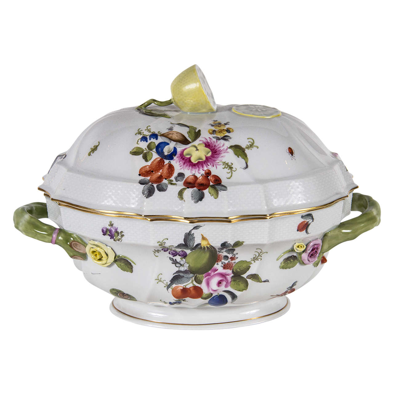 Exquisite and Fine Porcelain Tureen by Herend