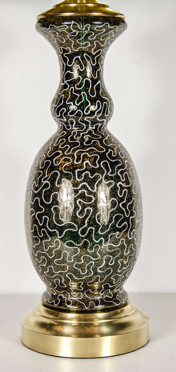 Mid-20th Century Mid-Century Modernist Murano Glass Table Lamp