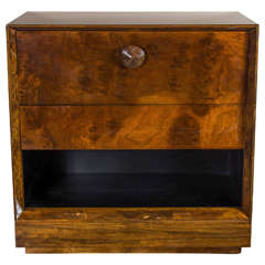 Art Deco Drop-Front Secretaire or Bar Cabinet by Gilbert Rohde in Paldao Wood