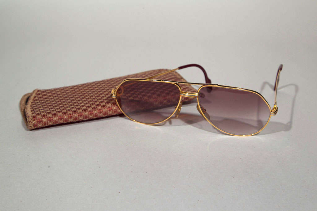 Unisex Cartier 'Aviator' Sunglasses