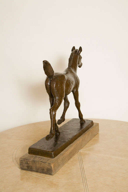 Bronze Foal Sculpture by Skule Waksvic 1