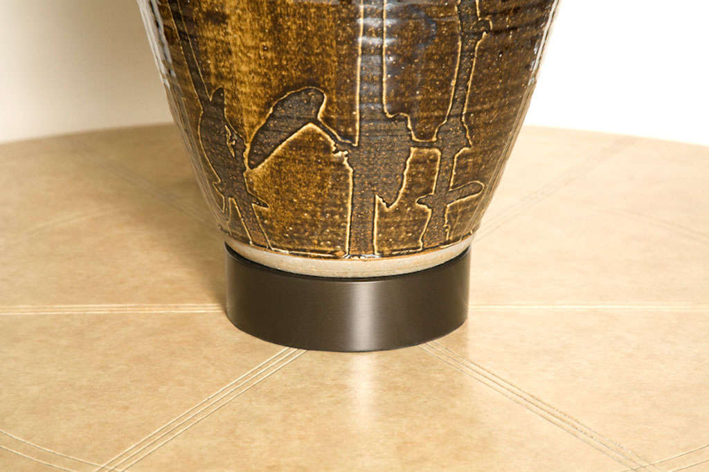 Glazed Ceramic Ginger Jar Lamp by William Haines.