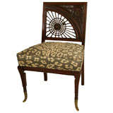 Carved Mahogany Aesthetic Movement "Spider" Chair