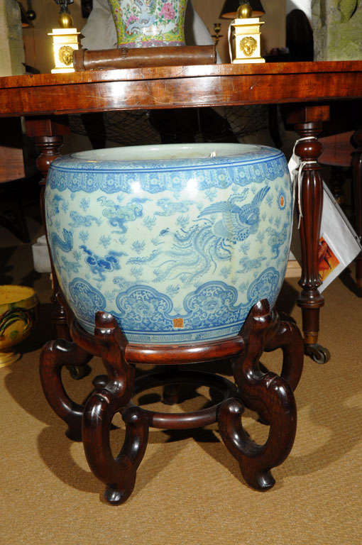 Chinese Fish Bowl with Stand