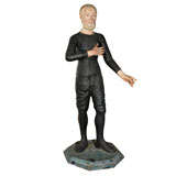 Carved Wooden Jesuit / Saint Figure