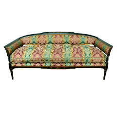Federal painted and stenciled  settee