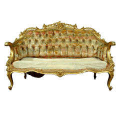 19th Century French Rococo Style Louis XV Settee