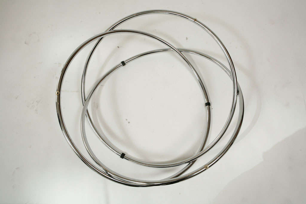 French Chrome Circles Coffee Table 4