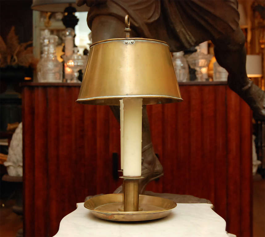 Oval Brass Bouilllotte Lamp