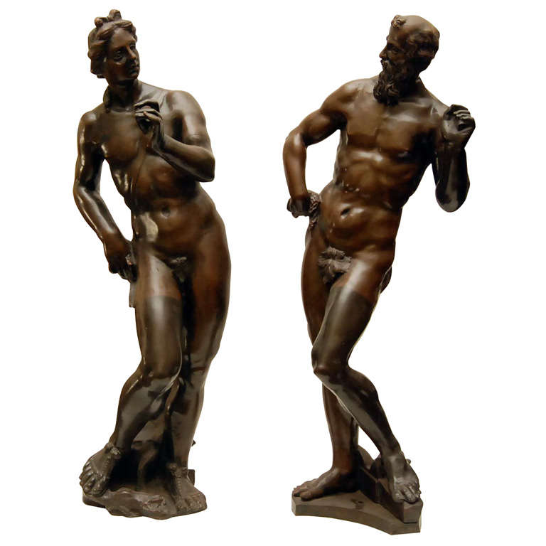 Bronze Figures of Apollo and Vulcan