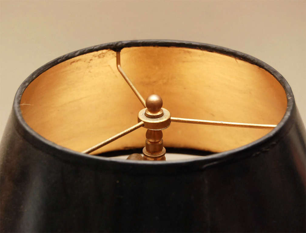 Egyptian Revival Candlestick Lamp