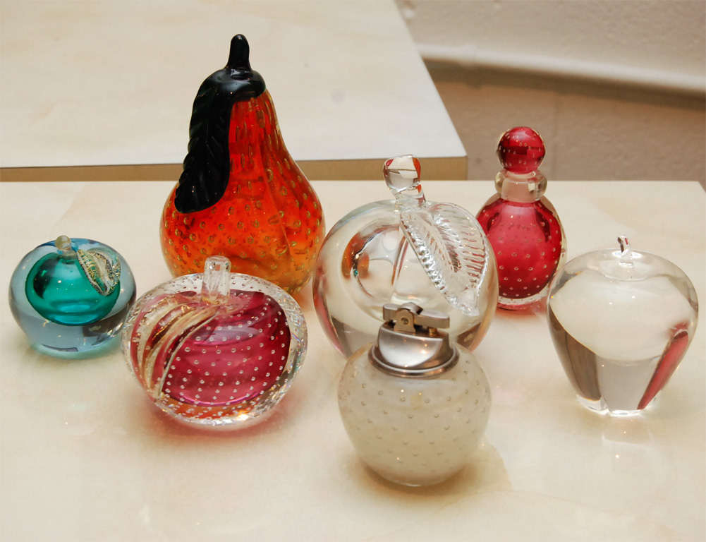 A Wonderful Selection of  Murano Glass Fruit