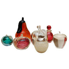 A Wonderful Selection of  Murano Glass Fruit