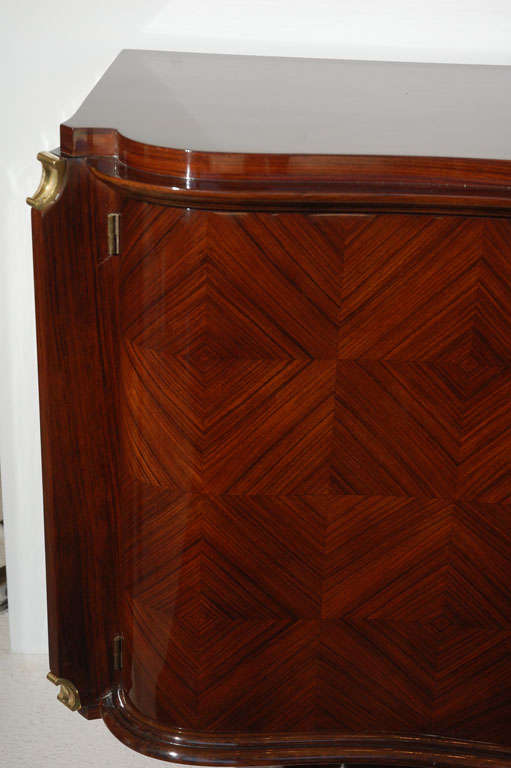 Mid-20th Century Large Art Deco Four Door Cabinet 