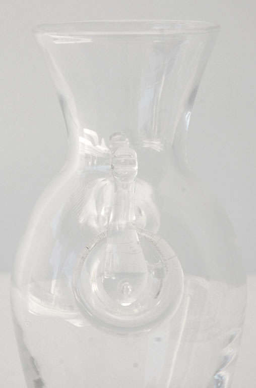 Glass Amphora by Steuben Glass For Sale 1