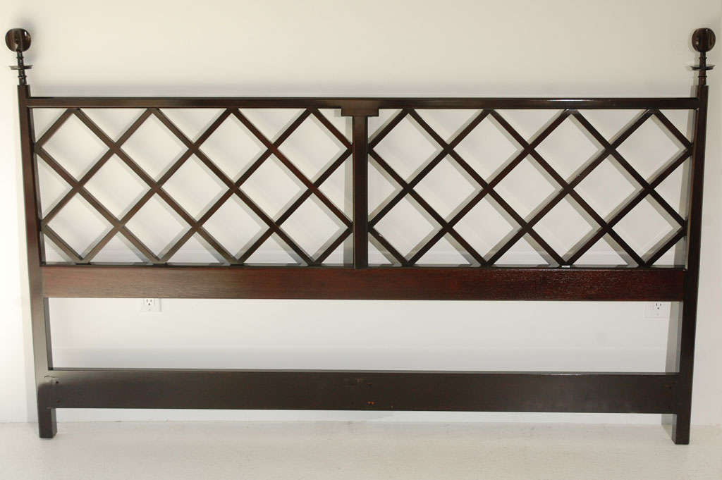 Awesome headboard designed by Tommi Parzinger for Parzinger Originals.  Headboard is for an Eastern King.
