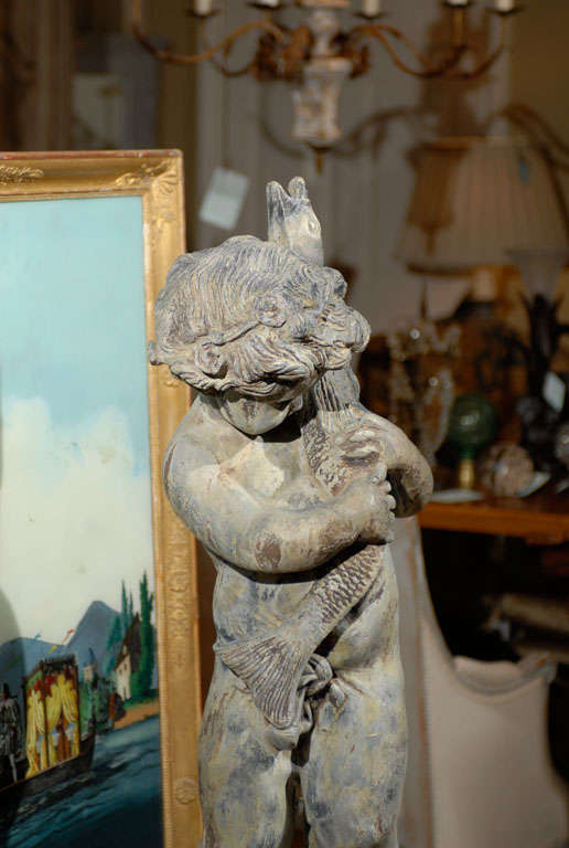 19th Century French Stone Statue In Good Condition For Sale In Atlanta, GA