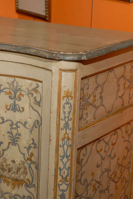19th Century Paint Decorated French Buffet For Sale 1